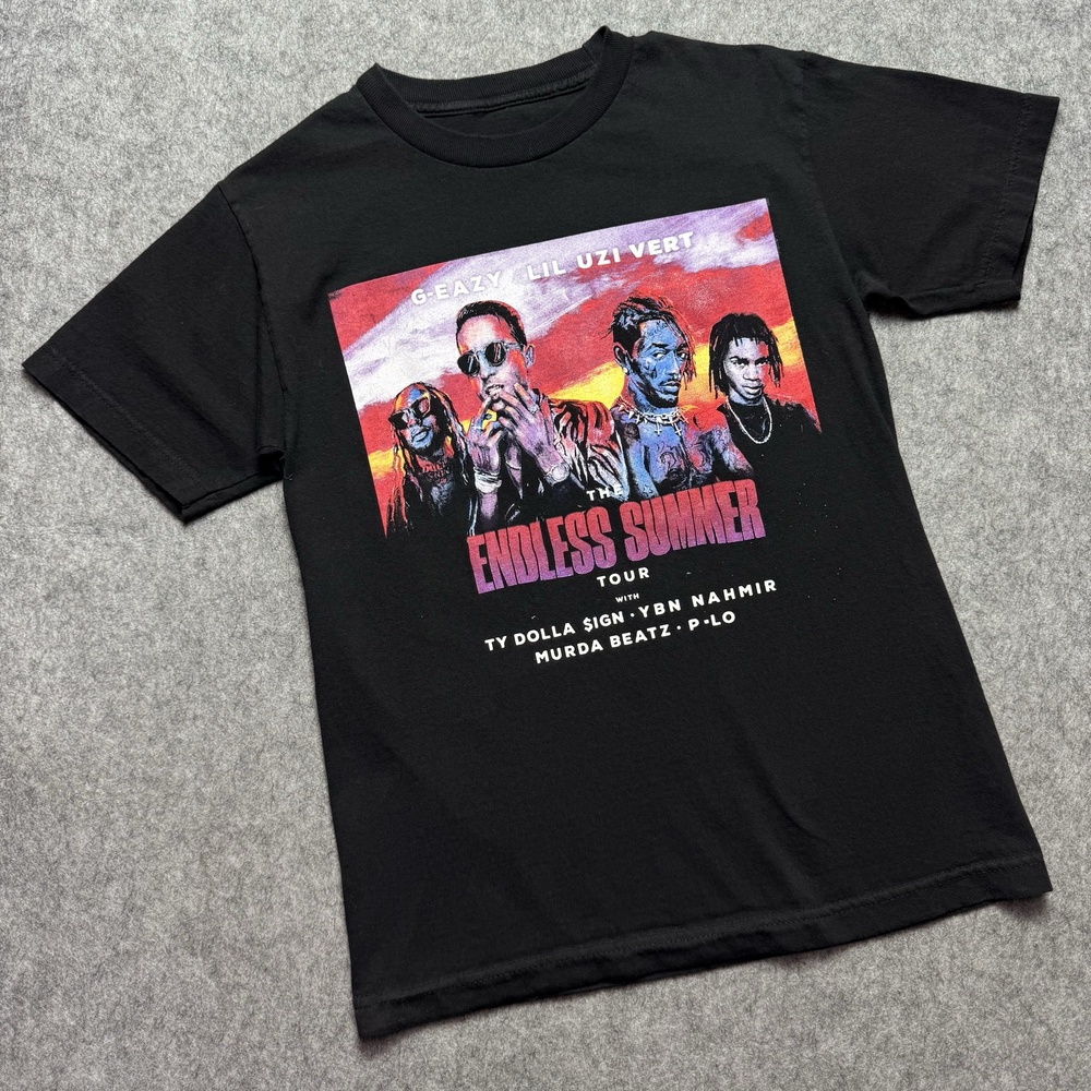 G-Eazy Lil Uzi Vert Endless Summer Shirt Mens S Black Tour DBL Sided Tee Concert